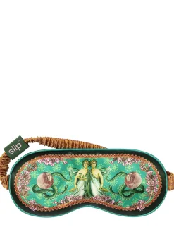 Gemini printed silk sleep mask