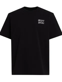 Geoff Sacai embroidery t-shirt