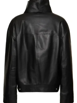 Giacca biker in pelle