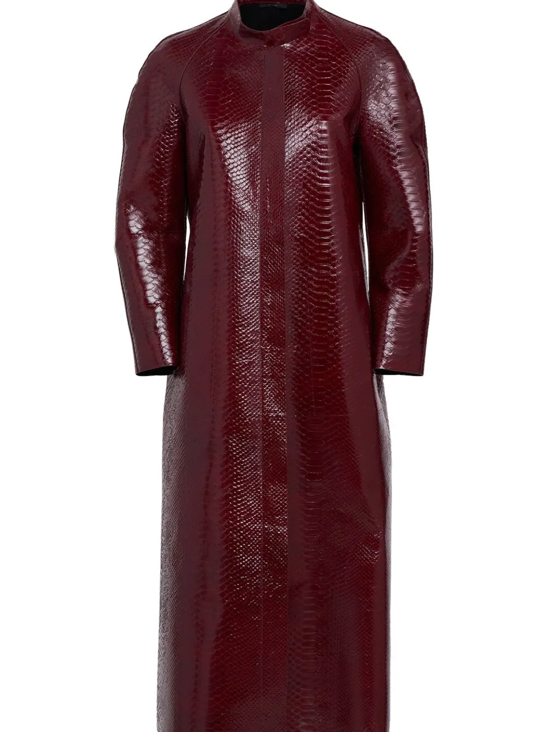 Giacca biker lunga in pelle