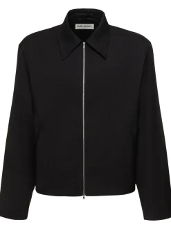 Giacca boxy fit in lana