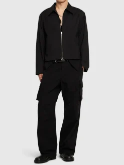 Giacca boxy fit in lana