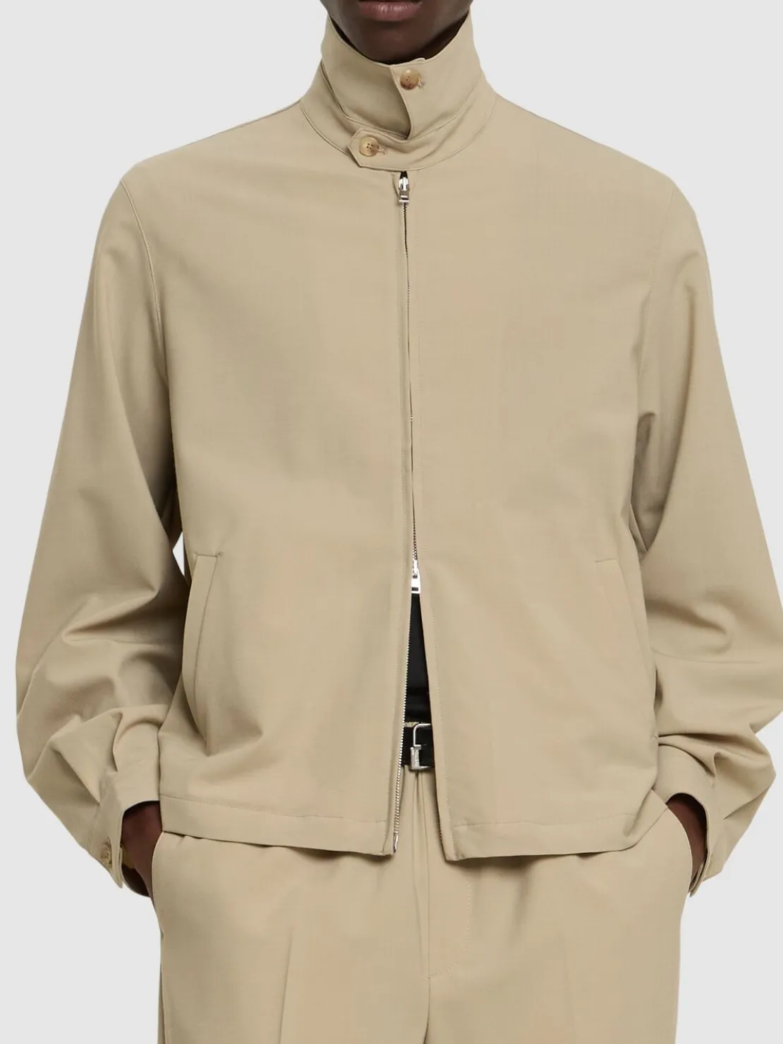Giacca Brent in misto lana con zip