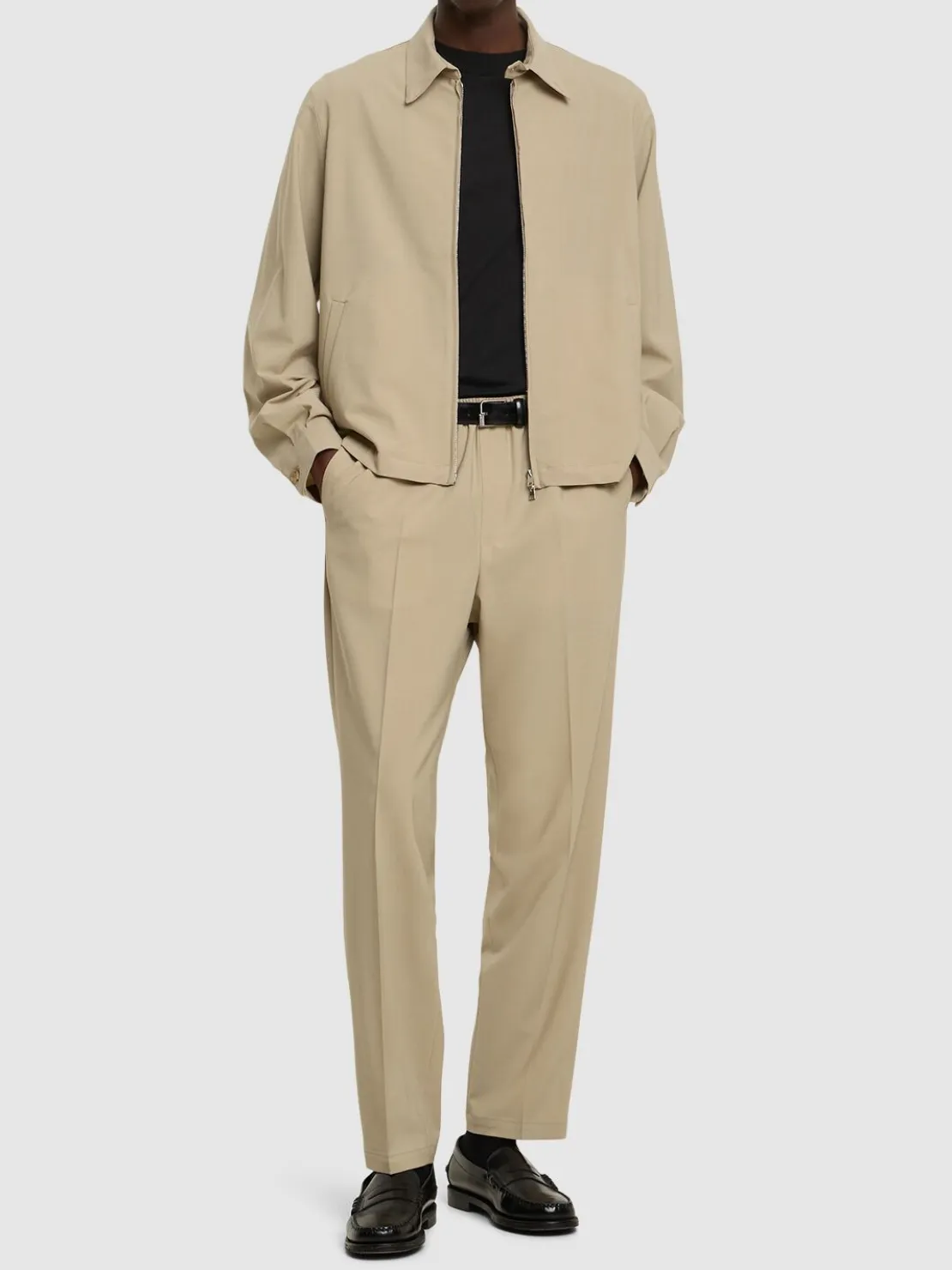 Giacca Brent in misto lana con zip