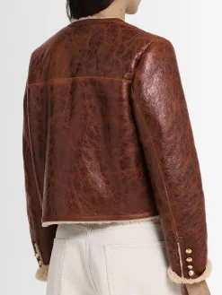 Giacca corta Zanie in shearling