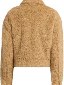Giacca cropped in peluche