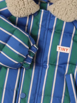 Giacca imbottita in cotone color block