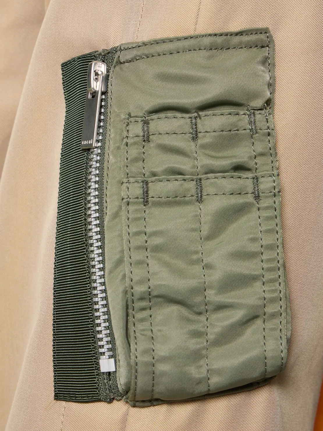 Giacca in gabardina e twill di misto cotone
