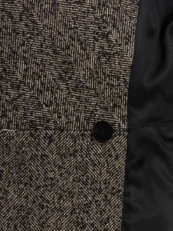 Giacca in lana chevron