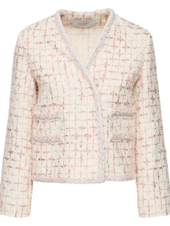 Giacca in lurex bouclé