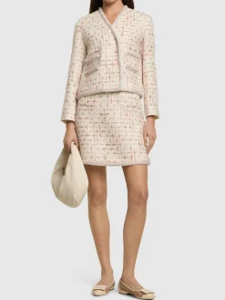 Giacca in lurex bouclé