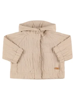 Giacca in misto cotone con cappuccio