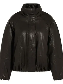 Giacca in pelle semilucida Laney
