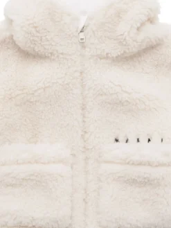 Giacca in peluche con cappuccio