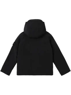 Giacca in softshell di poly con cappuccio