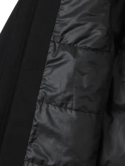 Giacca in softshell di poly con cappuccio