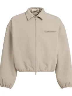 Giacca in tela con zip