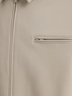 Giacca in tela con zip