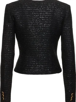 Giacca in tweed con paillettes