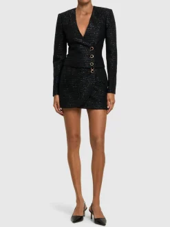 Giacca in tweed con paillettes