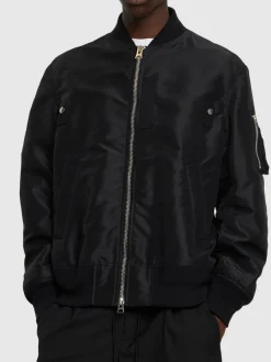 Giacca in twill di nylon