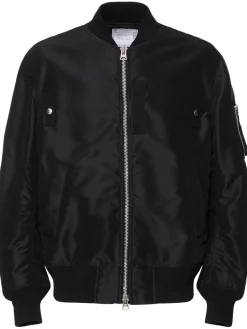 Giacca in twill di nylon