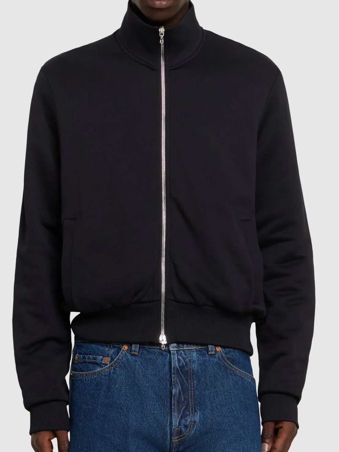 Giacca Mob in misto cotone con zip