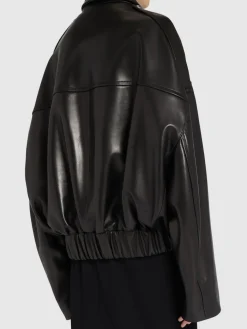 Giacca Owey in pelle con zip