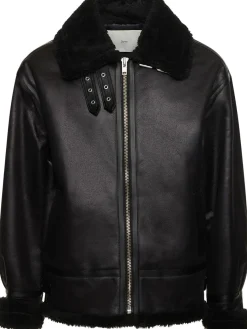 Giacca unisex loose fit in shearling