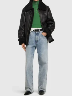 Giacca unisex loose fit in shearling