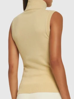 Gilet dolcevita in cashmere
