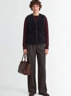 Gilet Gliss in shearling