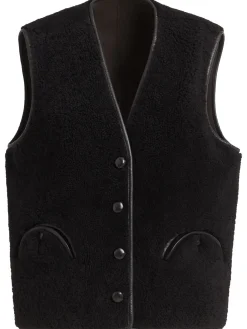 Gilet Gliss in shearling