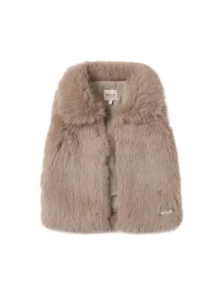Gilet in materiale peluche