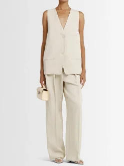 Gilet Melrose in misto lino