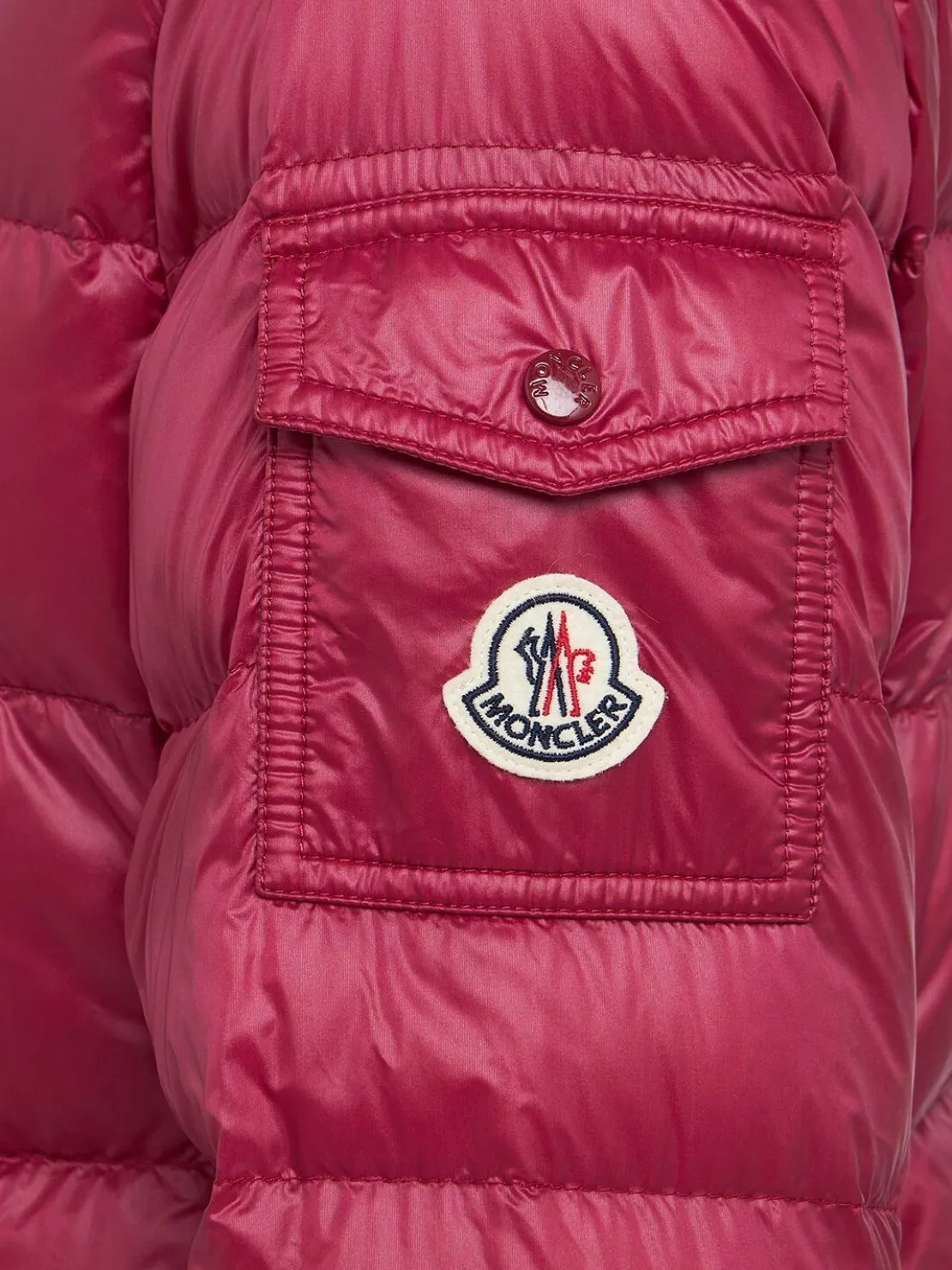 Glesse nylon hooded down jacket