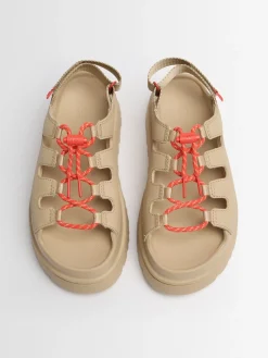 Golden Glow Toggle sandals