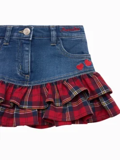 Gonna effetto denim