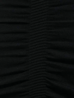 Gonna in maglia con arricciature
