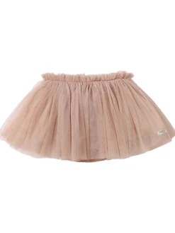 Gonna in tulle plissé con culotte