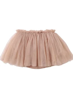 Gonna in tulle plissé con culotte