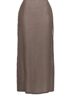 Gonna lunga in organza di cotone Zaira