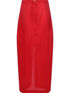 Gonna lunga Lucian in organza di seta
