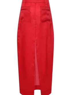 Gonna lunga Lucian in organza di seta