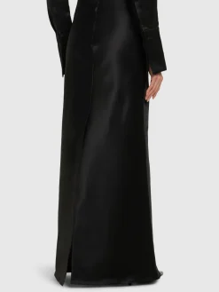 Gonna maxi Belmont in raso
