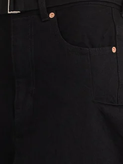 Gonna maxi in denim con spacco frontale