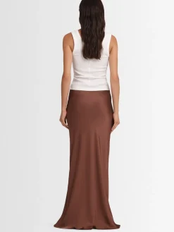 Gonna maxi Maia in raso di viscosa