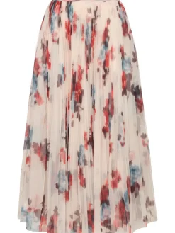 Gonna midi in tulle plissé