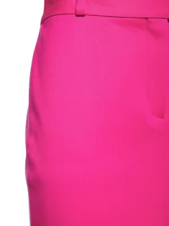 Gonna pencil in gabardina di lana stretch