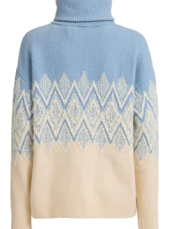 Hedda Fairisle half-zip sweater